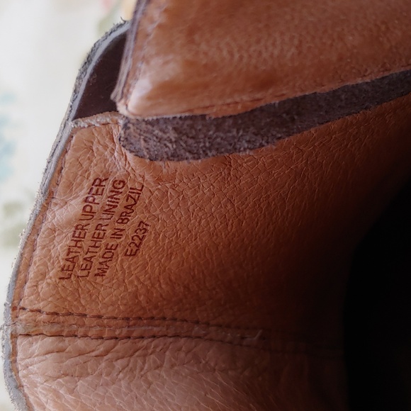 Madewell Low Chelsea Brown Leather and Tan Suede Ankle Boots Women's size 8.5 - Picture 8 of 17